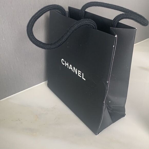 CHANEL Empty Small Shopping Bag – 5.5” x 5.5” x 2” with Extras - Picture 5 of 11